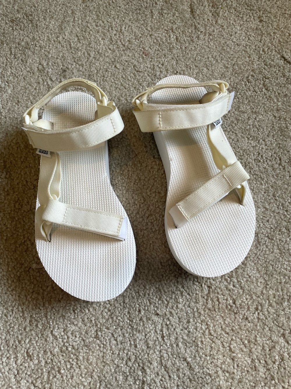 Teva Flatform Universal Sandals - White/Cream - Women’s 7